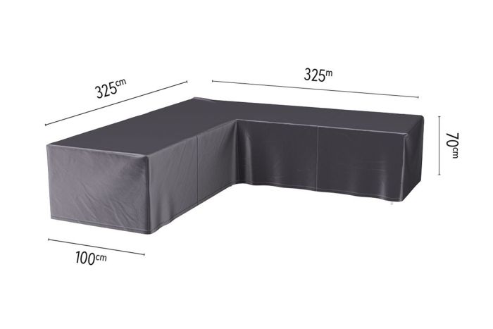Platinum Aerocover loungesethoes L-vorm 325x325 cm.