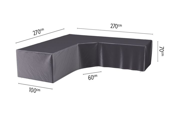 Platinum Aerocover loungesethoes 270x270 cm - L-vorm trapeze
