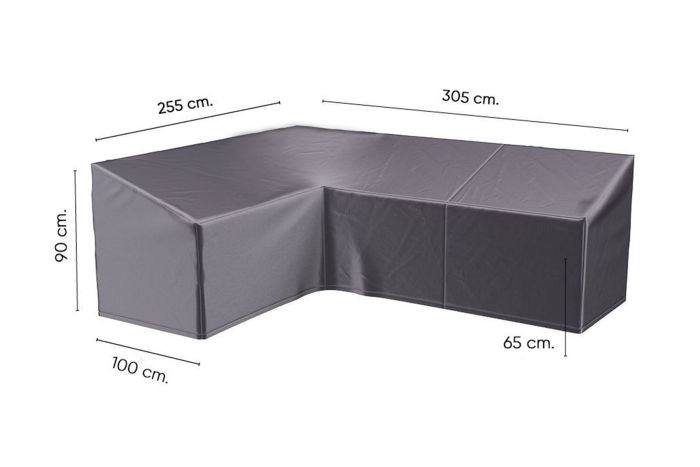 Platinum Aerocover L-vorm loungesethoes 305x255x100xh65/90 cm. - Links