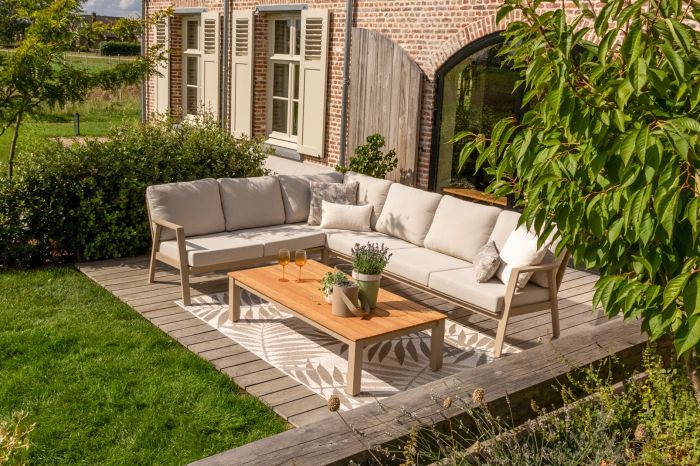 Viento/Mindo hoek loungeset - Latte