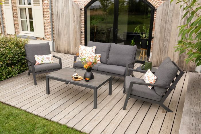 Atlanta stoel-bank loungeset - 4-delig