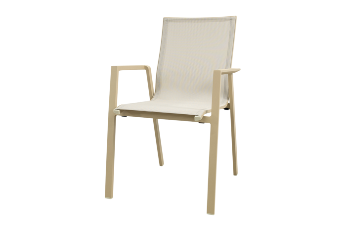 Atmos stapelbare tuinstoel - Latte