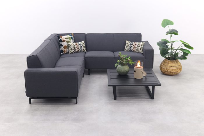 Boavista/Cuba Sunbrella loungeset (4-delig) - Sooty/Antraciet