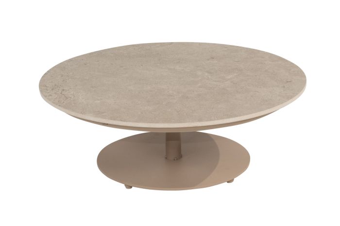 4 Seasons Outdoor Boaz koffietafel - latte/keramiek - Ø80 cm. 