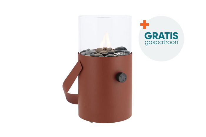 Cosiscoop terra brown - Original - gaslantaarn met gratis gaspatroon