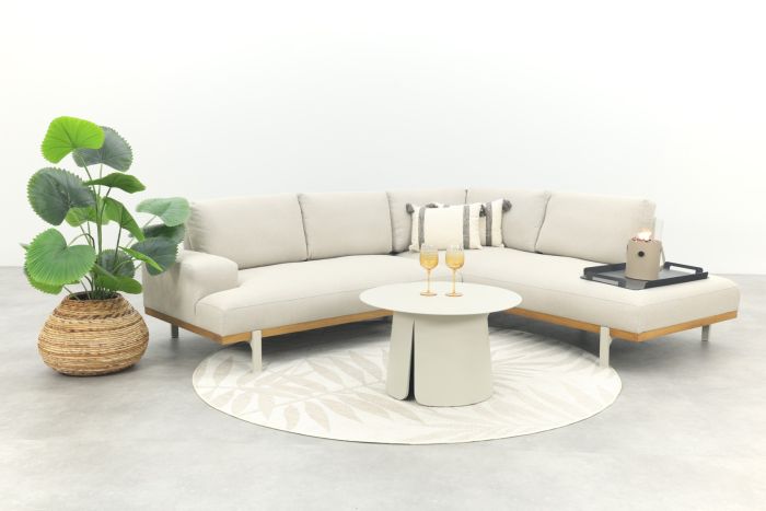 Savannah/Velora chaise longue loungeset - Natural/Acasia