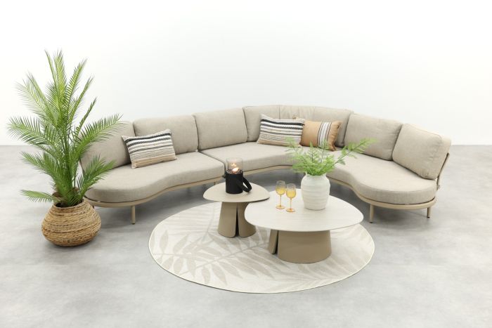 Saranda organische loungeset - Latte