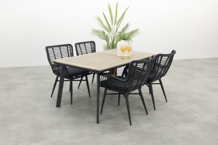 Jasmine/Vigo 160x90 cm. tuinset (5-delig)