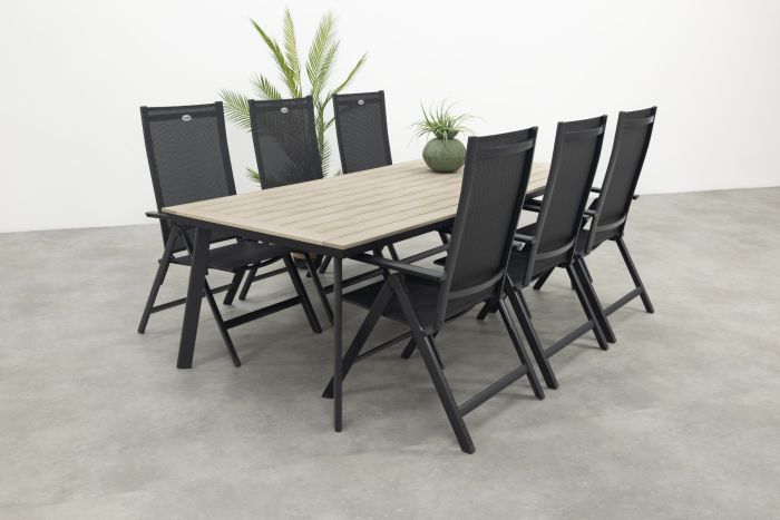 Hartman Napoli/Vigo 230x100 cm. verstelbare tuinset 7-delig