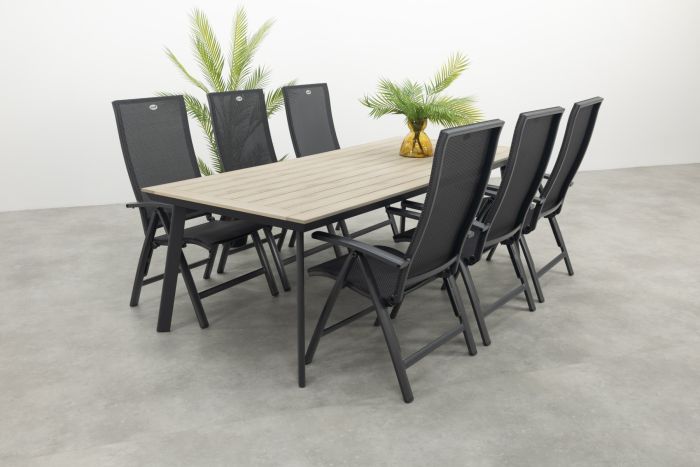 Hartman Valentino/Vigo 230x100 cm. verstelbare tuinset 7-delig