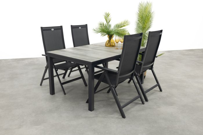 Hartman Napoli/Comino verstelbare tuinset (5-delig) - 163x105 cm.