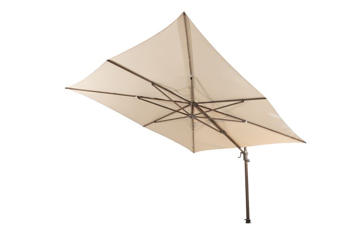 4 Seasons Finca Zweefparasol 400x300 cm. - beach/dark woodlook