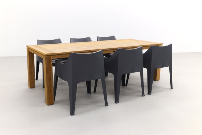Coccolona antraciet/Rome brown 240 cm. tuinset – 7-delig
