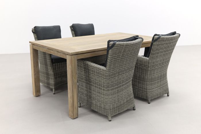 Mante - Paloma Grey/Rome grey 170 cm. tuinset - 5-delig