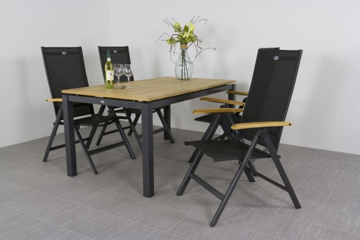 Hartman Napoli/Sonata verstelbare tuinset - 160x90 cm.