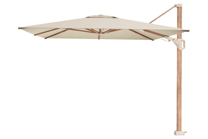 Platinum Challenger T2  zweefparasol premium - 3,5x2,6 m. - Champagne Teak