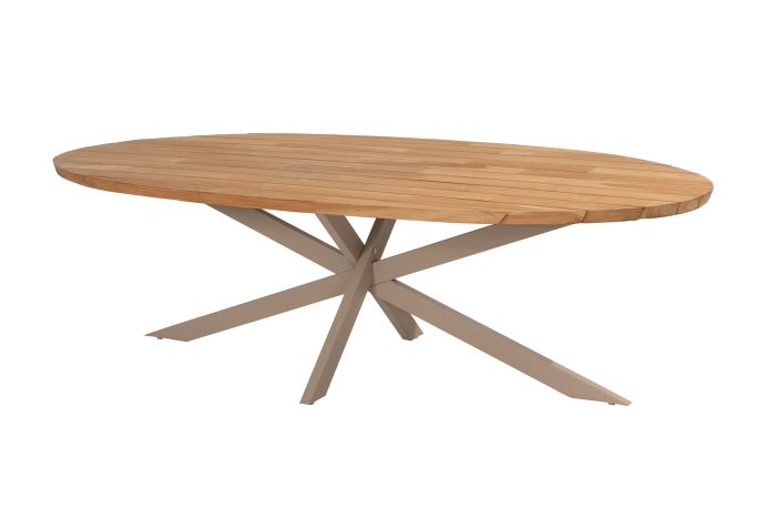 Taste Prado ovale tuintafel 240x115 cm - teak/latte