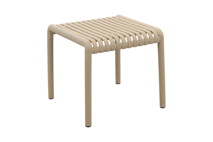 Stripe bijzettafel 45x45 - Taupe