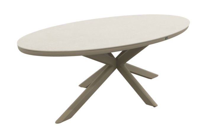 Ventaro ovale tuintafel 240x115 cm. - Latte