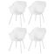 Set van 4 - Hartman Sophie Element dining armstoel - wit