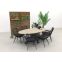 Jasmine - Black / Garden Impressions Edison 220 x 115 cm. - ovale tuinset