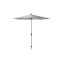 Platinum Riva stokparasol 2,5 m. rond - Light Grey