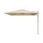 Platinum Challenger Zweefparasol T2 premium - 3x3 m. Champagne Teak