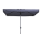Madison stokparasol Delos luxe Safier Blue 200x300 cm.