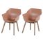 Set van 2 - Hartman Sophie Studio dining armstoel - Italian Terra - Teak poot