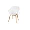 Hartman Sophie Studio dining armstoel - Wit - Teak poot
