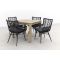 Jasmine black/Rome grey 100 cm. - tuinset 5-delig