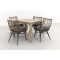 Jasmine natural/Rome grey 100 cm. - tuinset 5-delig