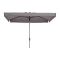 Madison stokparasol Delos luxe Taupe 200x300 cm.