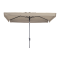 Madison stokparasol Delos luxe Ecru 200x300 cm.