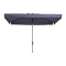 Madison stokparasol Delos luxe Safier Blue 200x300 cm.