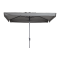 Madison stokparasol Delos luxe Light Grey 200x300 cm.