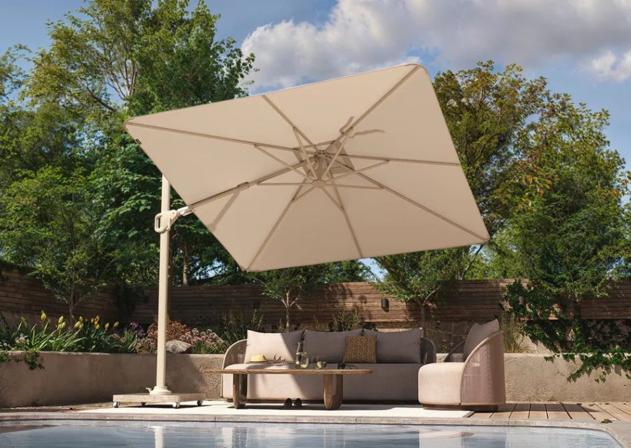 Nieuw en de trend van nu: de Platinum Nexus T2 zweefparasol